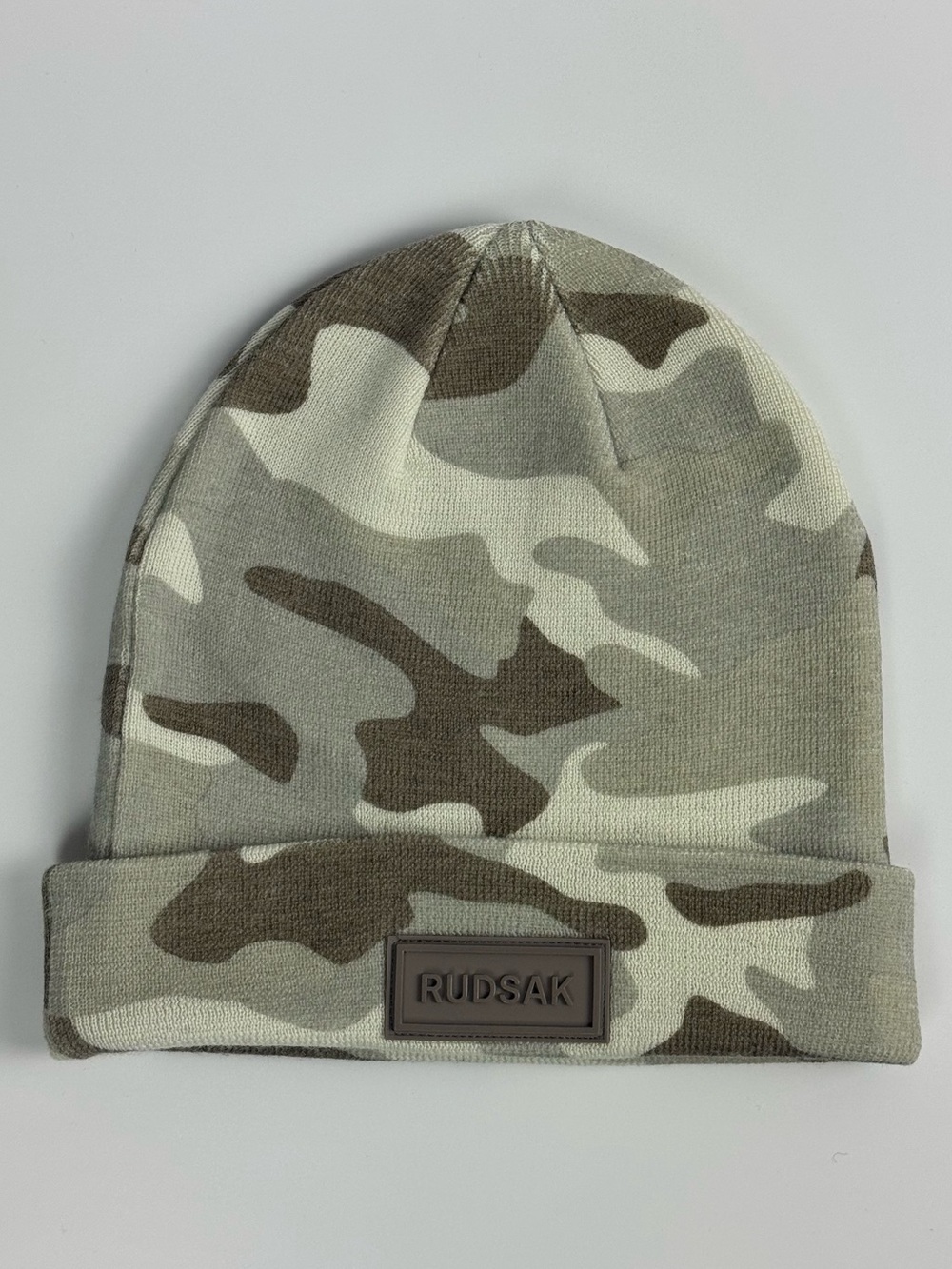 NWOT RUDSAK Leone 100% Merino Wool Camo Beanie Hat One Size OS